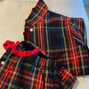 J.Crew cotton tartan pajama set